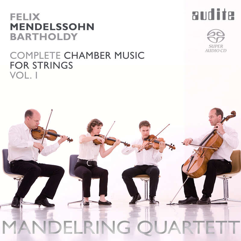 Cover: Felix Mendelssohn Bartholdy: String Quartets in E flat major (Op. 12), in A minor (Op. 13) & in E flat major (1823)