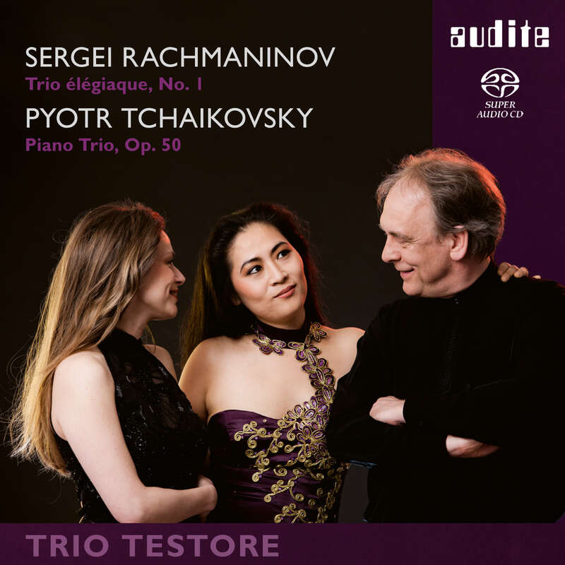 Cover: Piano Trios by Rachmaninov (Trio élégiaque, No. 1) & Tchaikovsky (Op. 50)