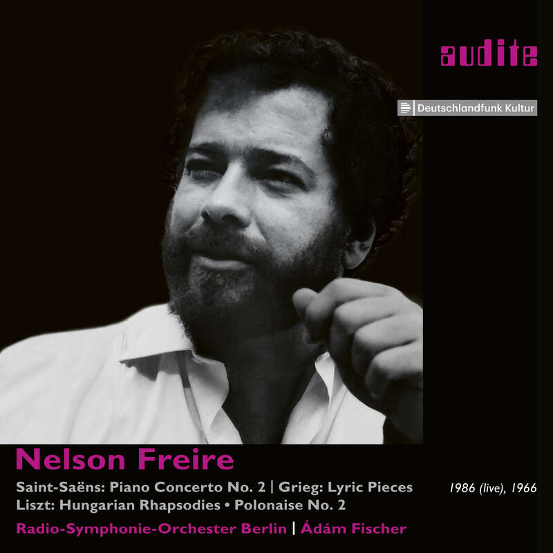 Cover: Nelson Freire plays Saint-Saëns, Grieg and Liszt