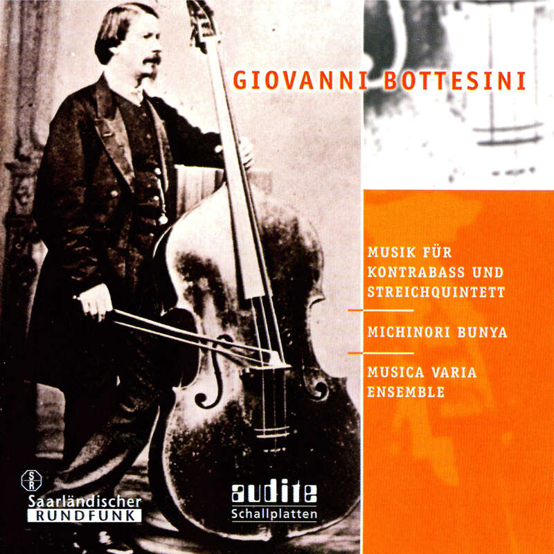 Cover: Giovanni Petronius Bottesini: Music for Double-Bass and String Quintet