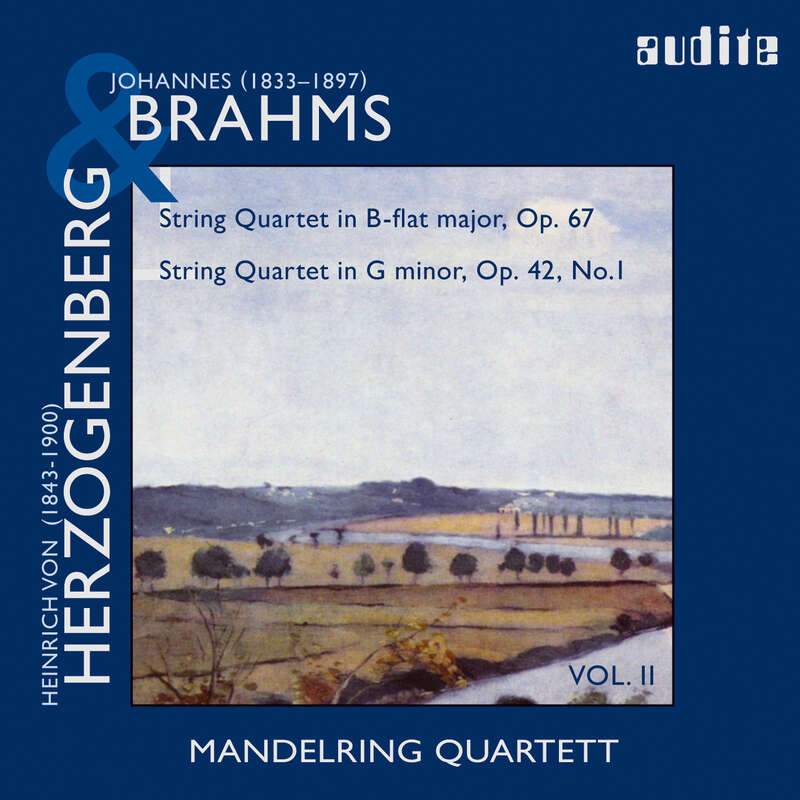 Cover: String Quartets by Brahms (Op. 67) & Herzogenberg (Op. 42, No.1)